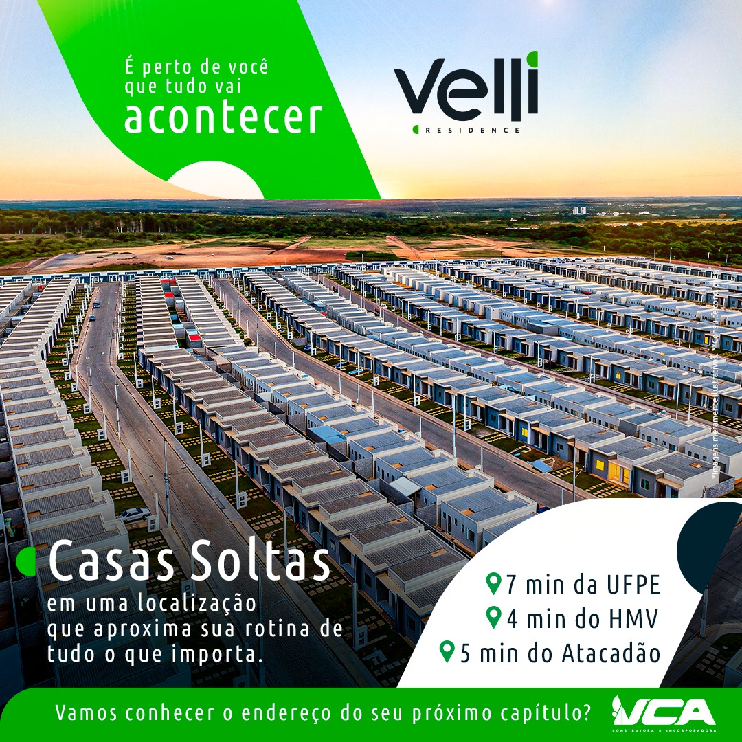 Mapa de localização do Velli Residence em Caruaru