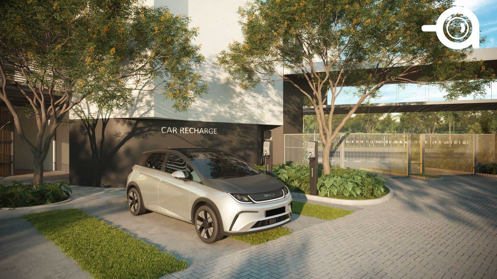 Estação de carregamento para carros elétricos do Versatto Residencial