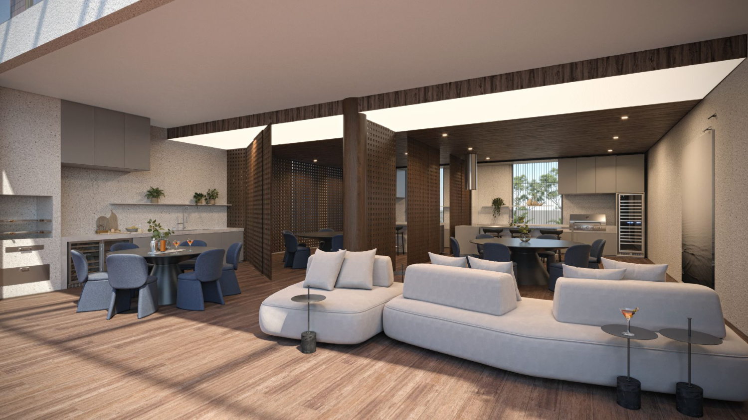 Concept Estar do rooftop do Versatto Residencial