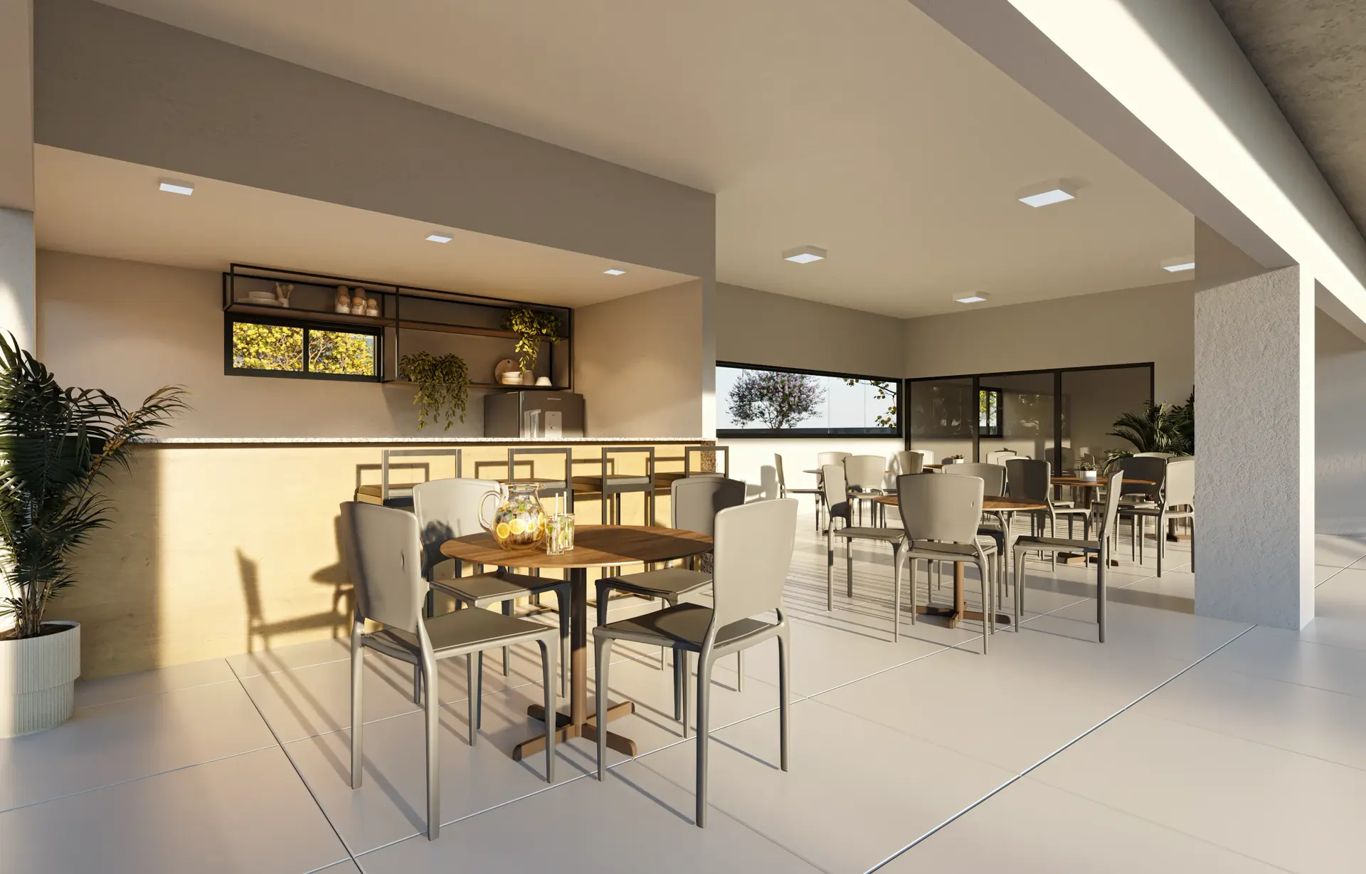 Salão de festas exclusivo do Residencial Vila Gonzaga