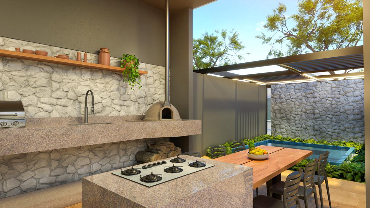Espaço gourmet com piscina privativa, Viver Bem Pulse